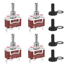 12 Volt Momentary Toggle Switch On -Off- On 3 Way Waterproof Toggle Switch 12V