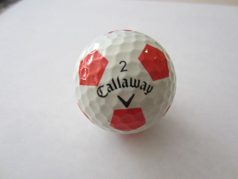 Callaway Pink Hexagonal Golf Ball - Chrome Soft