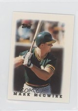 1988 Topps League Leaders Minis Mark McGwire #31 0o5