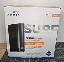 ARRIS Surfboard G34 DOCSIS 3.1 Gigabit Cable Modem and AX3000 Wi-Fi 6 Router