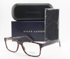 NEW POLO RALPH LAUREN PH 2223 6132 HAVANA RECTANGLE AUTHENTIC EYEGLASSES 56-17