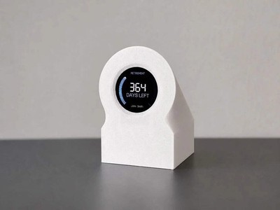 Retirement Countdown Clock | Desk Motivation Display | WiFi Enabled Timer