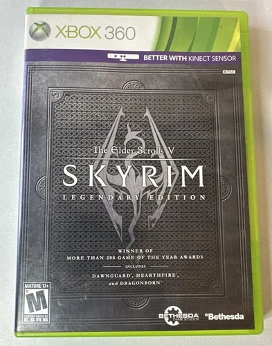 The Elder Scrolls V Skyrim Legendary Edition (Xbox 360 2013) Complete CIB Tested