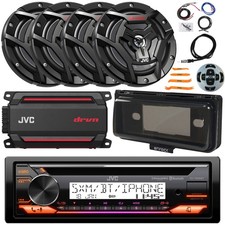 JVC KD-T92MBS AM FM Receiver W/Cover  Remote, 4x 6.5" 150W Speakers, Amplifier