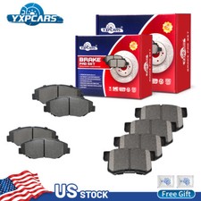 For 2013 2014 2015 Honda Civic ACURA ILX Front & Rear Disc Ceramic Brake Pads