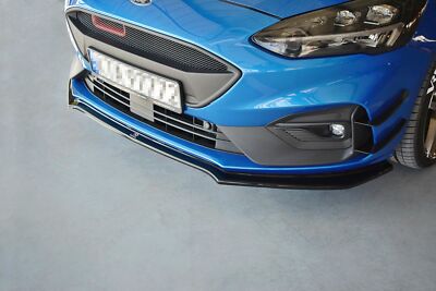Cup Spoilerlippe Front Ansatz V.1 für Ford Focus ST / ST-Line Mk4 schwarz Hochgl