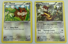 Patrat 84/111 Watchog 85/111 Common | XY: Furious Fists | Pokemon Card NM