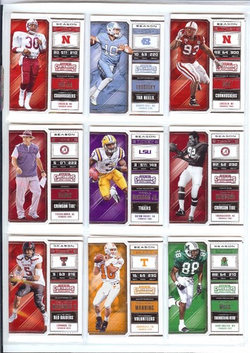 2018 PANINI CONTENDERS DRAFT PICKS U PICK PLAYER RODGERS SANDERS BO DAK LUCK ETC - Foto 8 di 99