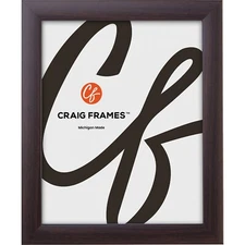 Craig Frames 1" Contemporary Dark Walnut  Brown Picture Frame & Poster Frames