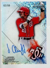2021 Bowman Sterling Prospect Auto Speckle Refractors #BSPAJC Jackson Cluff 2/99