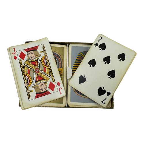 Vintage Fournier 2 Deck Playing Cards King Tut Pharoah Gold. ***RARE*** - Picture 4 of 5