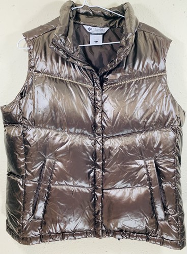 Columbia Womens Brown Puffer Vest Down 