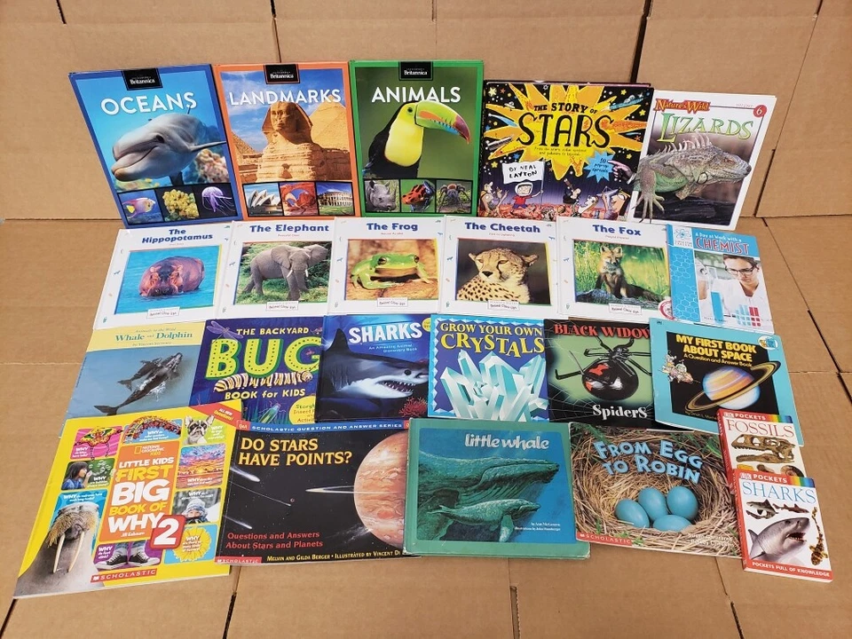 Lot of 25 Science Nature Experiment Animal Educational Learn Kid Child Books MIX - Image 2 of 4