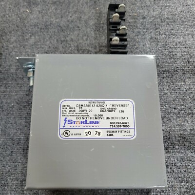 1 Starline Busway Tap Box CBM225E12-520Q-4