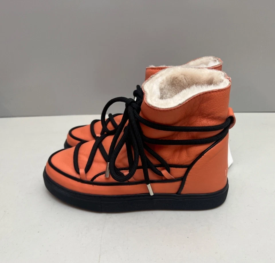 Botas de Cuña Anthropologie Inuikii Nappa Talla 40 Coral Naranja $440 Foto 2 de 4