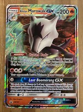 Pokémon TCG Alolan Marowak GX Oversized Promos SM187 Holo Promo JUMBO DAMAGED on eBay