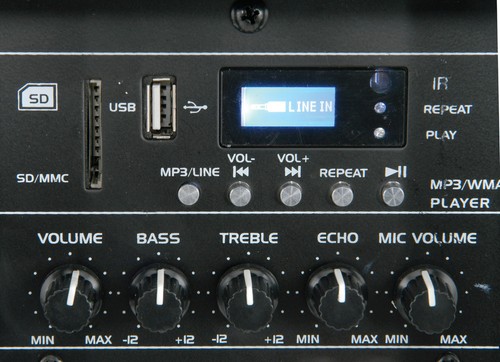 Sistema de PA portátil QTX QR15PA sonido USB alimentado por batería + 2 x inalámbrico portátil - Imagen 3 de 4