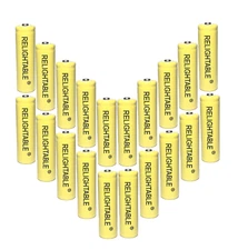 20-PCS AA NiCd 600mAh 1.2V Ni-Cd Rechargeable Batteries Solar Lights A20