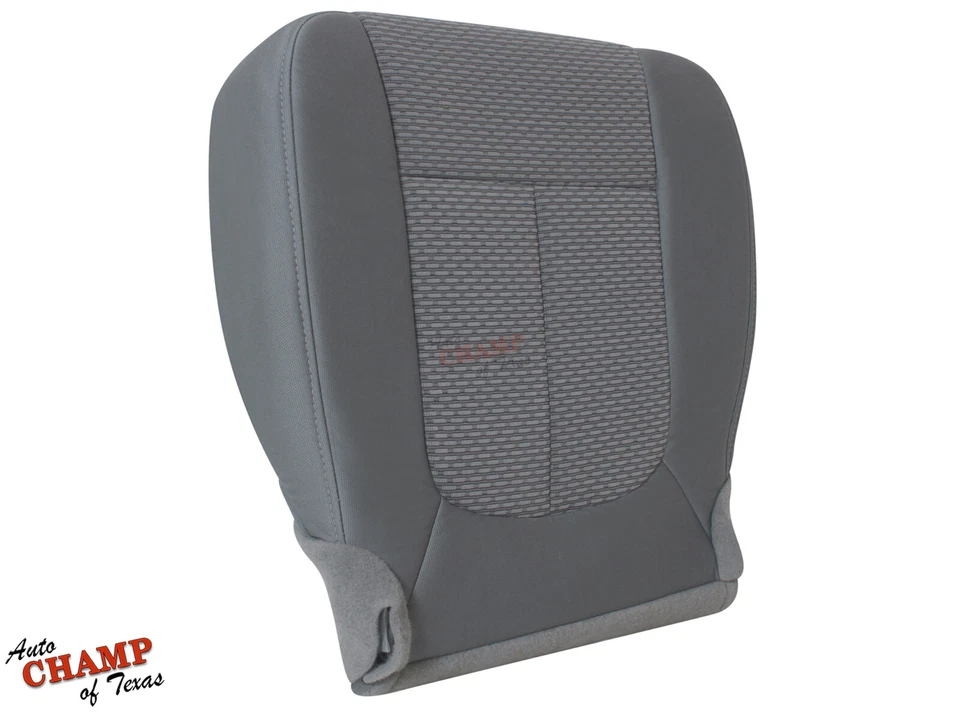 Ford F250 F350 F450 XLT 2011 2012 2013 - Cubierta de asiento de tela inferior del lado del conductor gris Foto 2 de 4