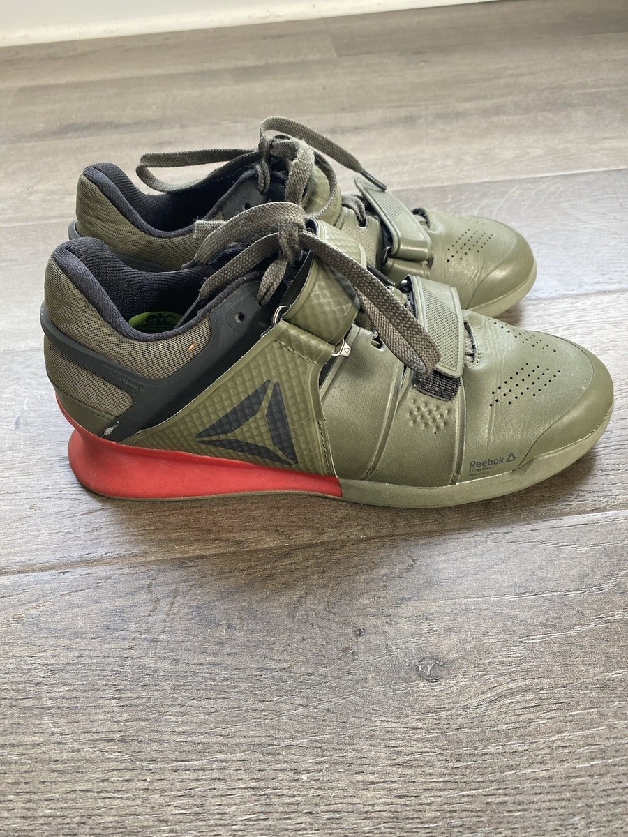 Reebok Legacy Lifter Army Green/Red-Mens UK