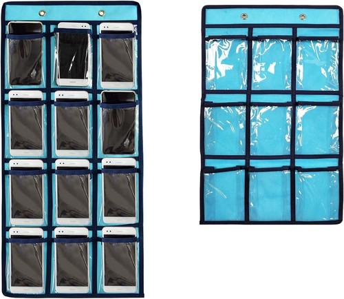 NIMES Hanging Closet Underwear Sock Jewelry Storage BLUE-12 & 9 POCKETS PACK