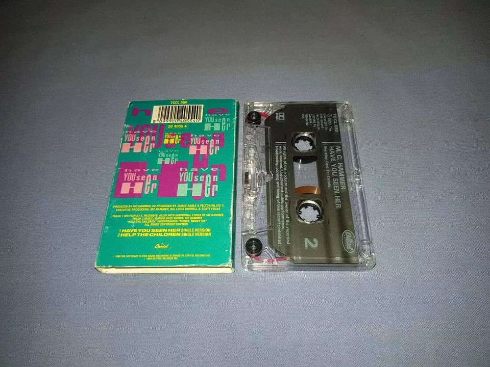MC HAMMER HAVE YOU SEEN HER CASSETTE TAPE SINGLE - Image 2 of 2