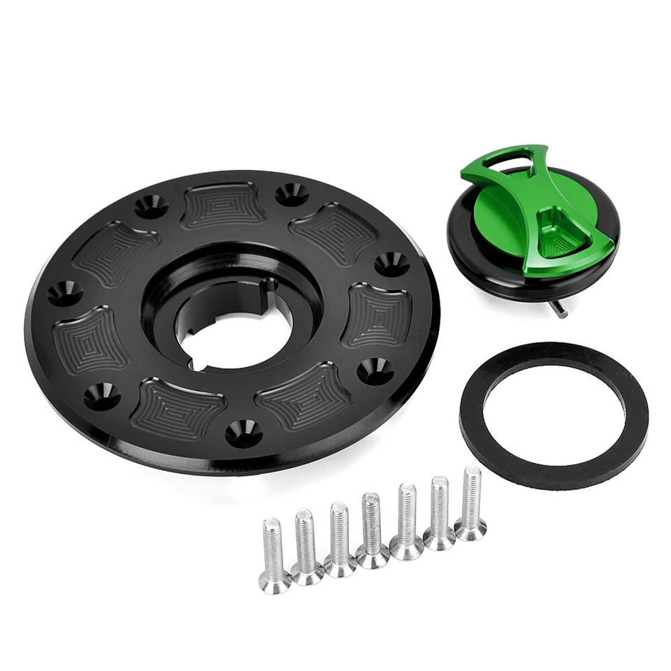 For Kawasaki NINJA 250R/250/EX250 1988-2007 2006 Fuel Gas Tank Cap Cover Keyless Foto 3 de 4