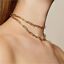 miniature 2 - Paperclip Chain Necklace Gold Plated Dainty Paperclip Link Chain Necklace 