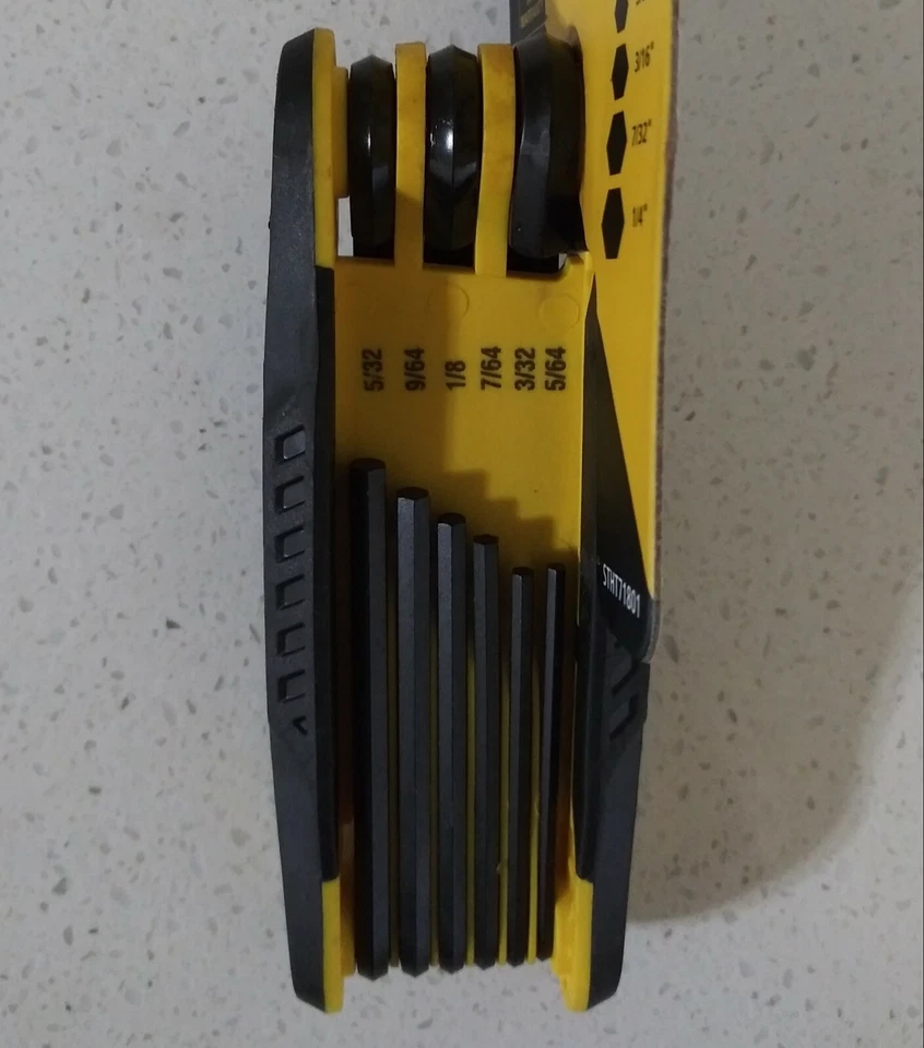 STANLEY STHT71801 9- Piece Folding SAE Hex Key Tool Set,  0016 - Image 3 of 4