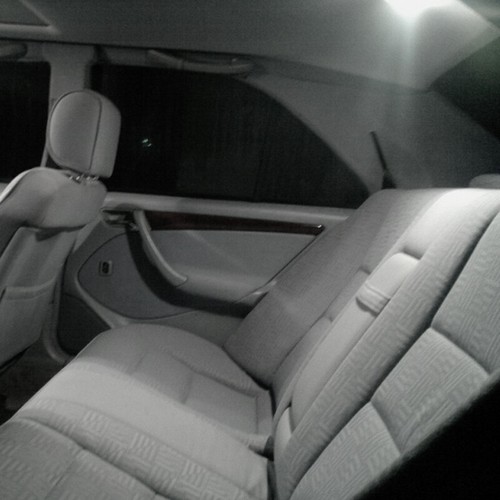 MERCEDES W210 LED INTERIOR KIT FULL PREMIUM 16 WHITE BULBS ERROR FREE - Picture 6 of 12