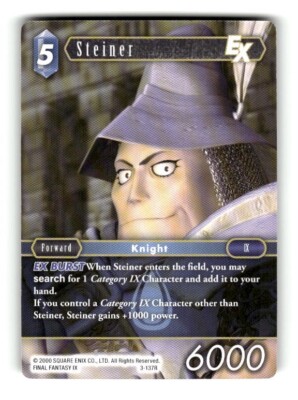 2018 Final Fantasy TCG Opus III Trading Card Game #3-137 R Steiner