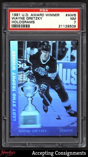 1991-92 Upper Deck Award Winner Holograms #AW6 Wayne Gretzky KINGS PSA 7 NM