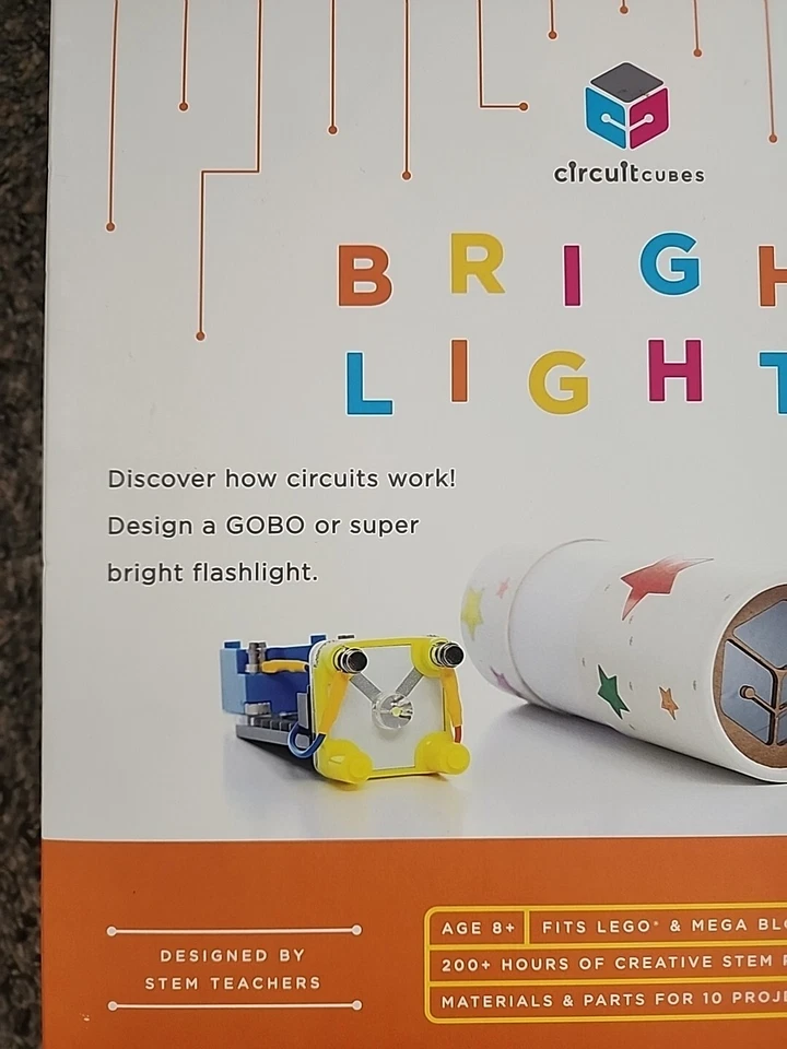 Cubos de circuito arte inteligente luces brillantes vástago aprendizaje juguete kit de construcción #2 sellado Foto 2 de 4