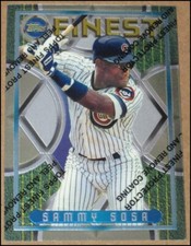 1995 Finest Sammy Sosa Baseball Card #197 Chicago Cubs Topps NRMT