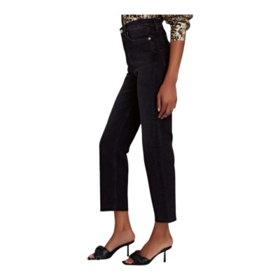 RE/DONE 70s High-Rise Stove Pipe Jeans In Faded Black 25.