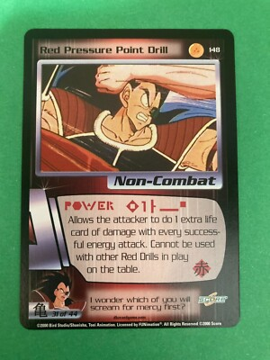 #ad Red Pressure Point Drill 2000 Score Unlimited Dragon Ball Z DBZ TCG #148 C $2.99