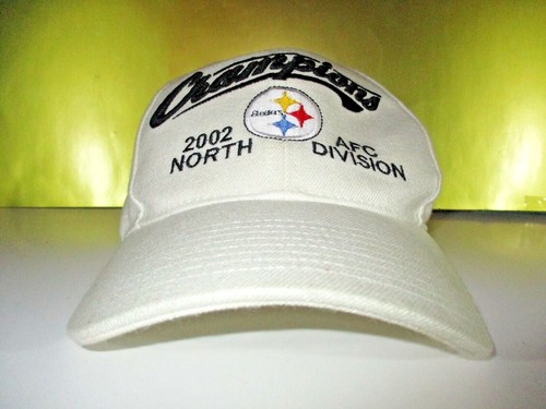 Pittsburgh Steelers Reebok Men's Adjustable 2002 AFC North Division Football Hat - Picture 5 of 10
