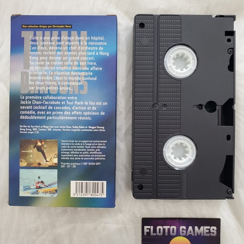 VHS D'Origine FR : Twin Dragons - Jackie Chan - HK Video VOST 1992 - Floto Games - Picture 2 of 3