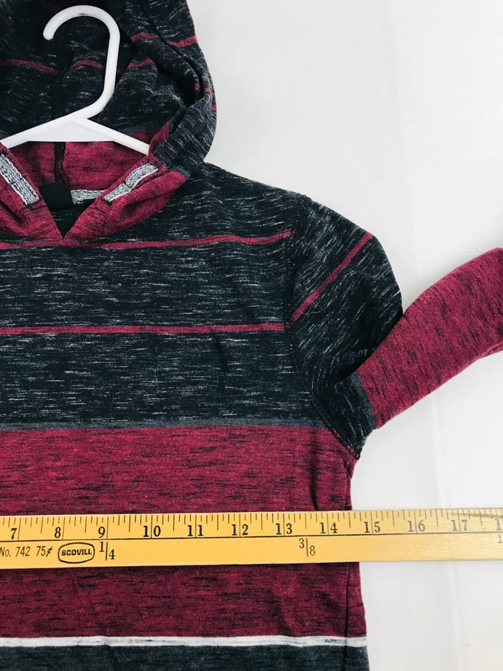 Sudadera con Capucha Ocean Current Jóvenes Niños Talla Mediana Negra Borgoña Gris Jaspeado Sudadera con Capucha Foto 3 de 4