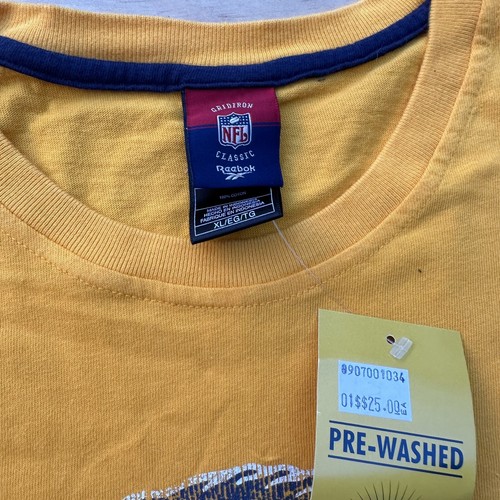 Deadstock Y2K Los Angeles Rams VTG Gridiron Classic Graphic Shirt Yellow XL - Picture 4 of 6