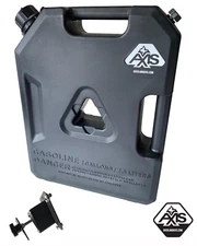 OVERLAND 2 GALLON BLACK GAS CAN WITH QUICK MOUNT for OFF ROAD AND JEEP TOYOTA