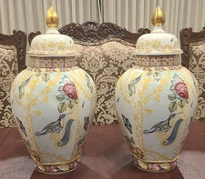 Pair of Spode Sumatra  16”Tray Limited Edition  butterfly and bird F1995