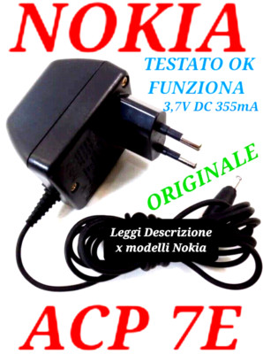 Nokia ACP-7E Netzteil 3,7V 355mA 1,3VA Extern Schwarz (Gebraucht) In - Foto 4