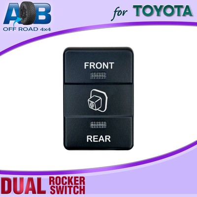 Switch Front Rear Camera 12V Rocker switch FRONT REAR CAMERA For Toyota Prado Landcruiser LED ...