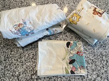 6 pc Raggedy Ann Andy Twin Sheet Set Bobbs-Merrill 1968 Wamsutta READ