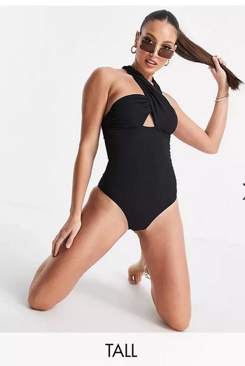 Figleaves black outlet swimming costume