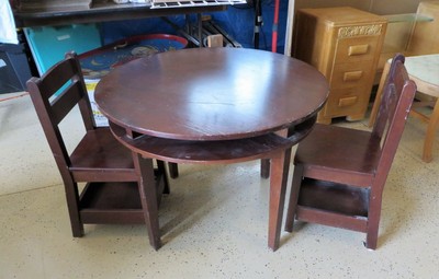 kidkraft round storage table & 4 chair set