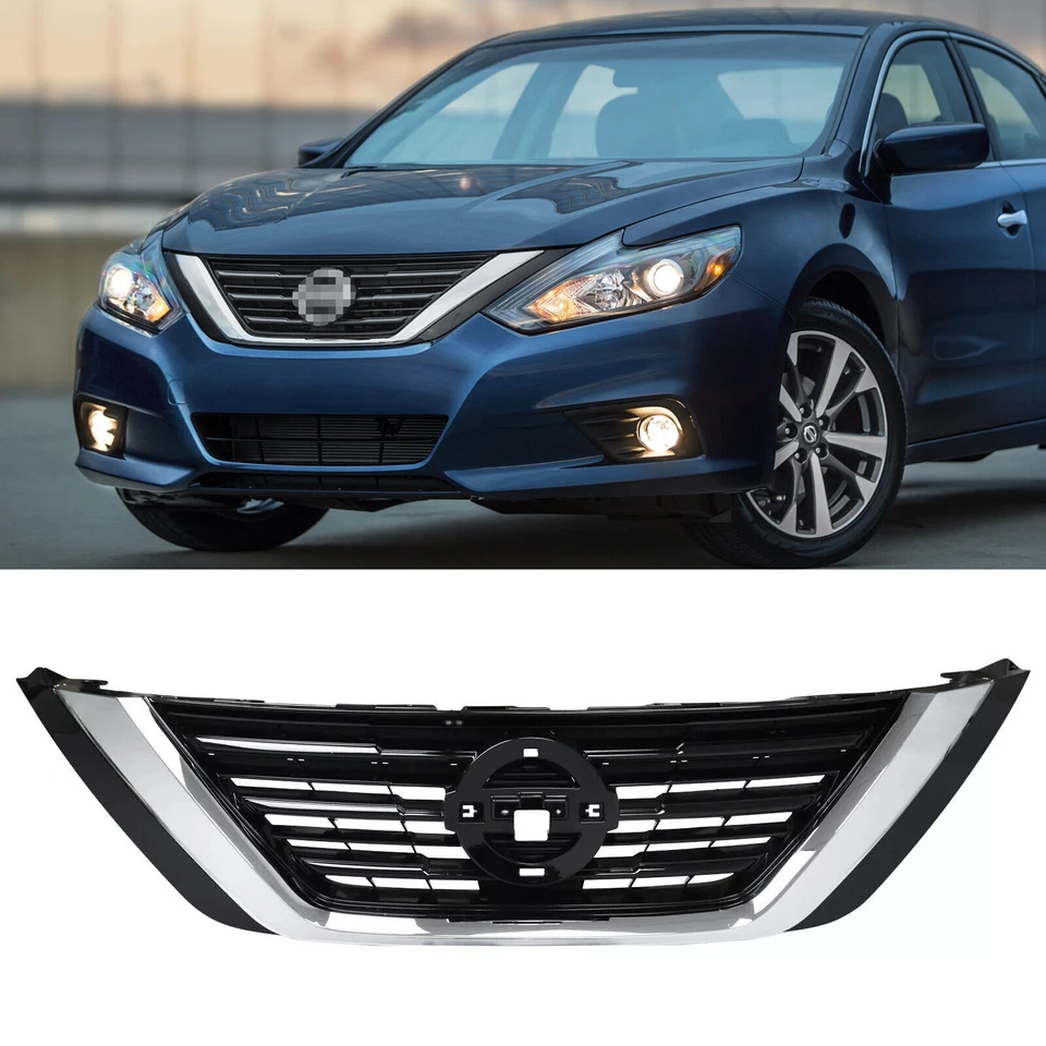 Front Bumper Upper Grille For 2016 2017 2018 Nissan Altima Sedan 623109HS1A Foto 2 de 4