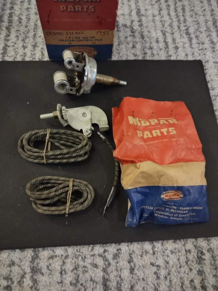 Mopar 1955-56 DeSoto Heater Control Package Part Number 1626755 - Image 3 of 4