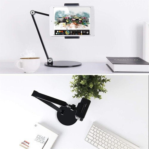 Premium Aluminum Tablet Stand - Adjustable & Rotating, Fits 4.5-13 Inch Devices - Picture 4 of 9